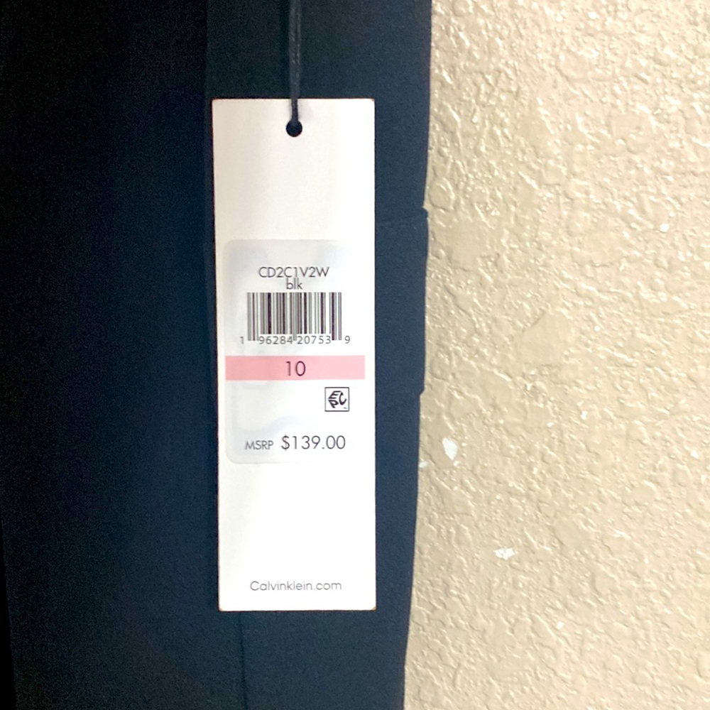 NWT Calvin Klein black long dress for women size 10 - Picture 5 of 5